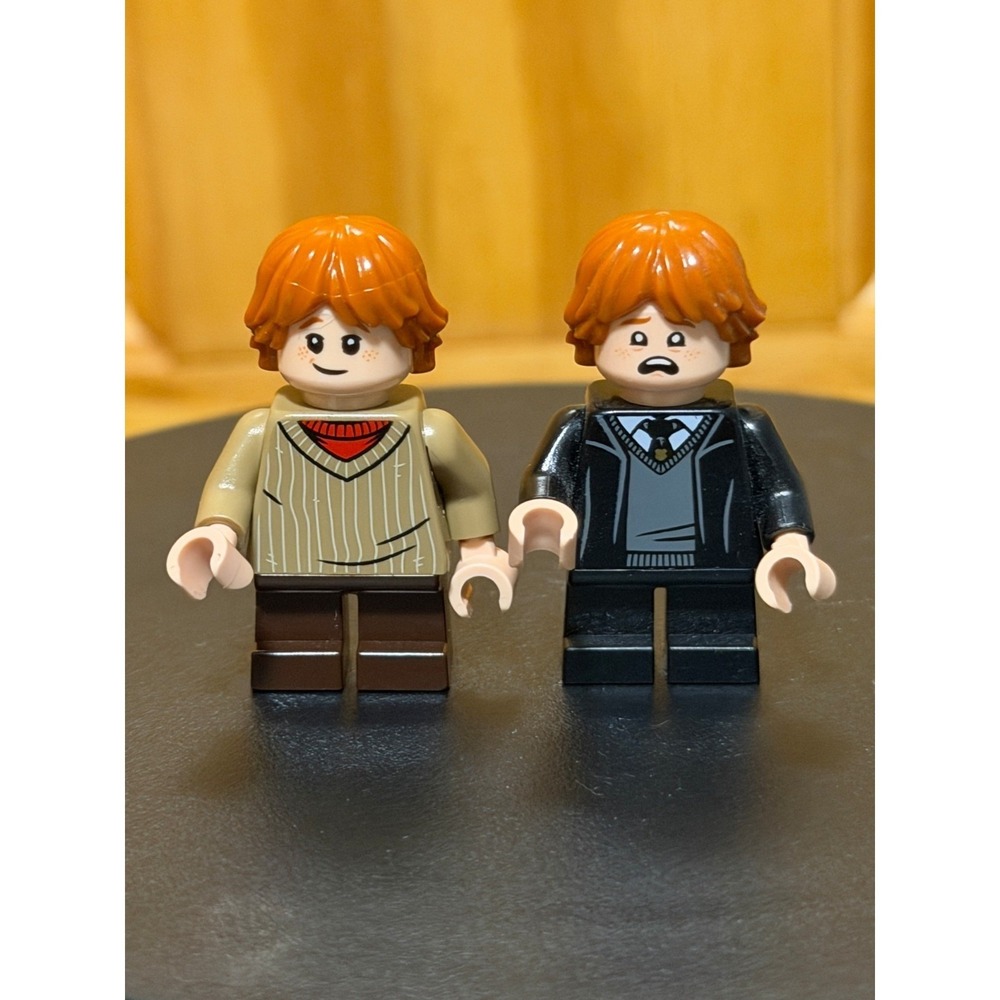LEGO Harry Potter Ron Weasley Minifigure Lot Of‎ 2 hp142 hp319 Striped Sweater